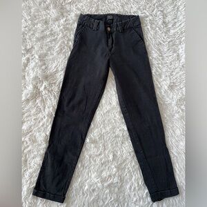 High Rise Black Jeans with Classic Fit